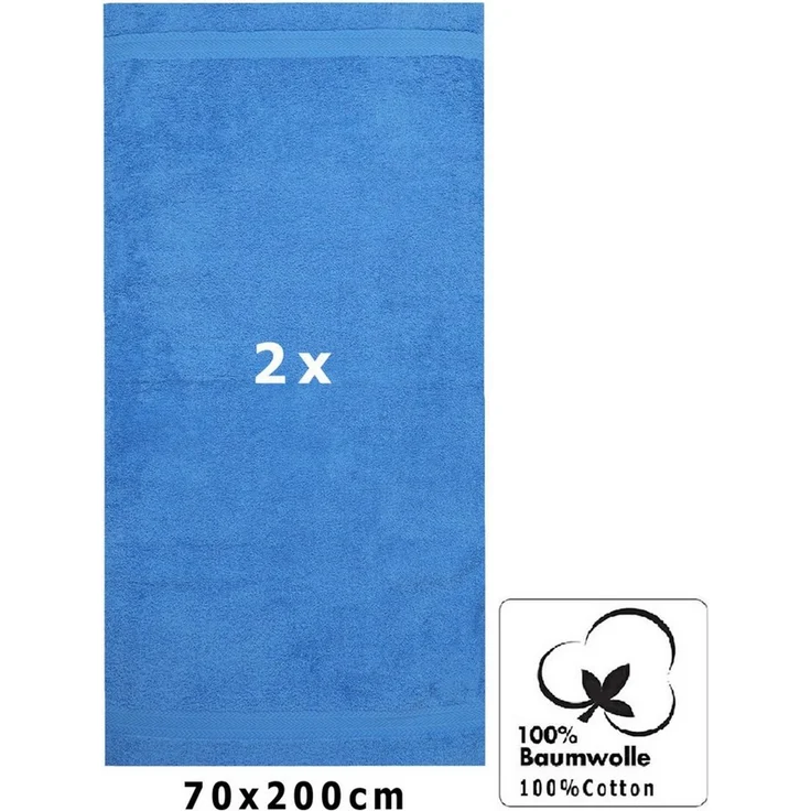Betz Saunatuch 2 er Saunahandtuch-Set PREMIUM 70 x 200cm, 100% Baumwolle (Set, 2-St), Saunatücher – Bild 1