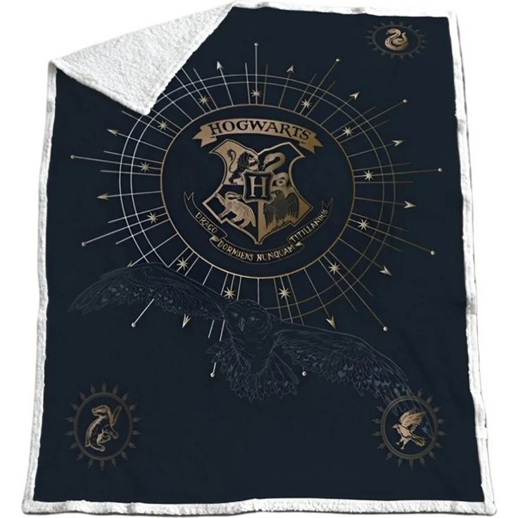 Wohndecke Harry Potter Hogwarts Coral Decke warme Kuscheldecke 130x170 cm, Harry Potter – Bild 2