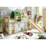 Rutschbett "Manuel" 90x200 Kiefer massiv Natur