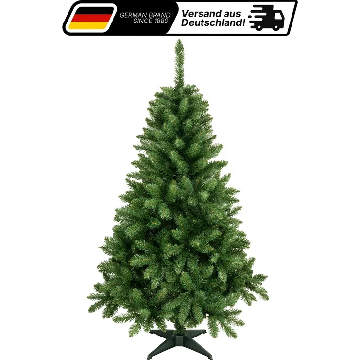 Aurelia Home Künstlicher Weihnachtsbaum 150 cm – PVC-Zweige, Kreuzständer