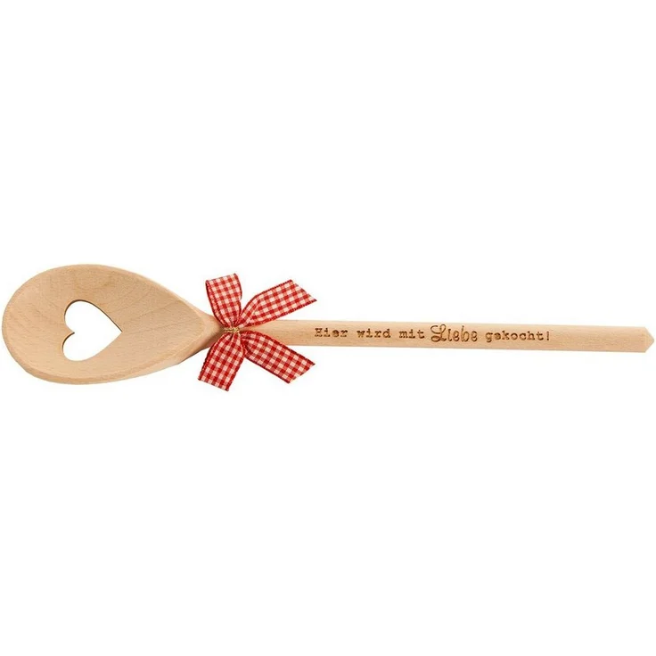 Spruchreif® Nudellöffel Kochlöffel Holz mit Gravur · Küchenhelfer · Geschenke für Mama/ Oma – Bild 1