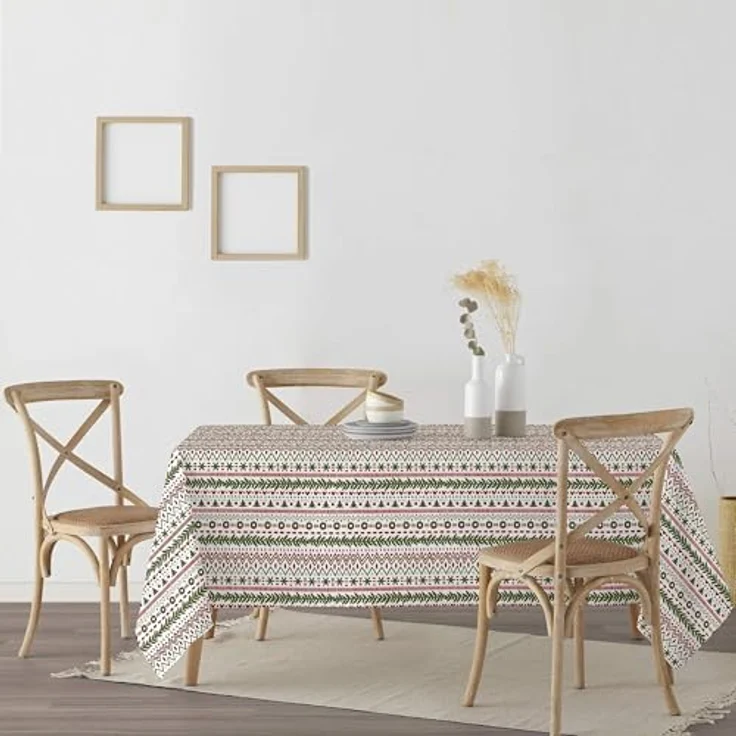 BELUM | Weihnachtstischdecke | Anti-Fleck-Tischdecke | Rechteckig Harz | Tischdecke (laminiert) | Tischdecke | Tischdecke | Heimtisch (300 x 140 cm) – Bild 3