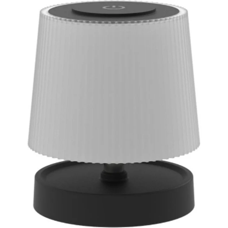 PLATINET LED Tischlampe 2W mit Akku, Touch und 3 Lichtfarben Schwarz – Bild 4