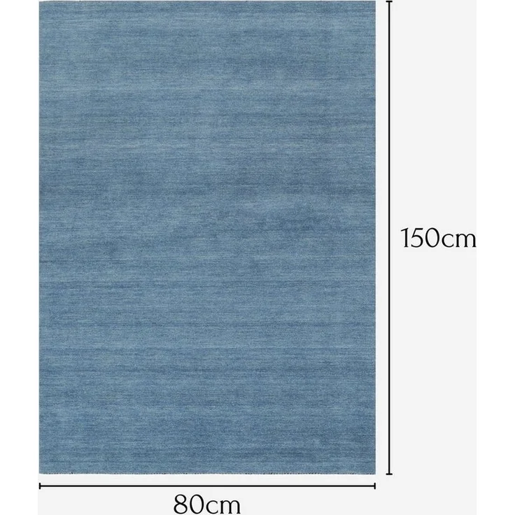 Wohnando Teppich MY-RUG Devi, Handloom Wollteppich 150x80 cm, rechteckig, Höhe: 12 mm, handgewebter Teppich, meliert, reine Schurwolle, Natürliches Design – Bild 2