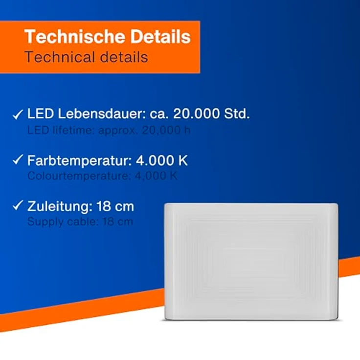 REV SUPRA LED Strahler außen, IP65, 10W, 800lm, 4000K, anthrazit - ideal für Hofeinfahrten, Garagen & Hauseingänge – Bild 4