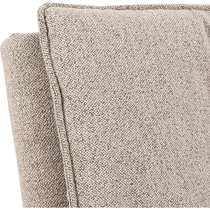 AC Design Furniture Jasper Schlafsofa in Beige, mit 3 Liegepositionen, Moderner 3-Sitzer ohne Armlehne, Gepolstertes Sofa mit Bouclé-Bezug und Schwarzen Beinen, B: 196 x H: 91 x T: 98 cm – Bild 10