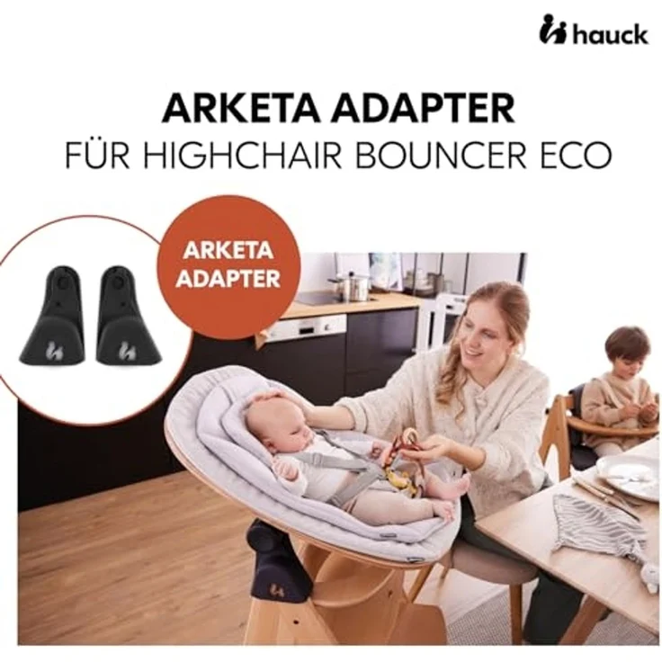 Hauck Adapter für Kinder-Hochstuhl Arketa, für Babywippe – Bild 2