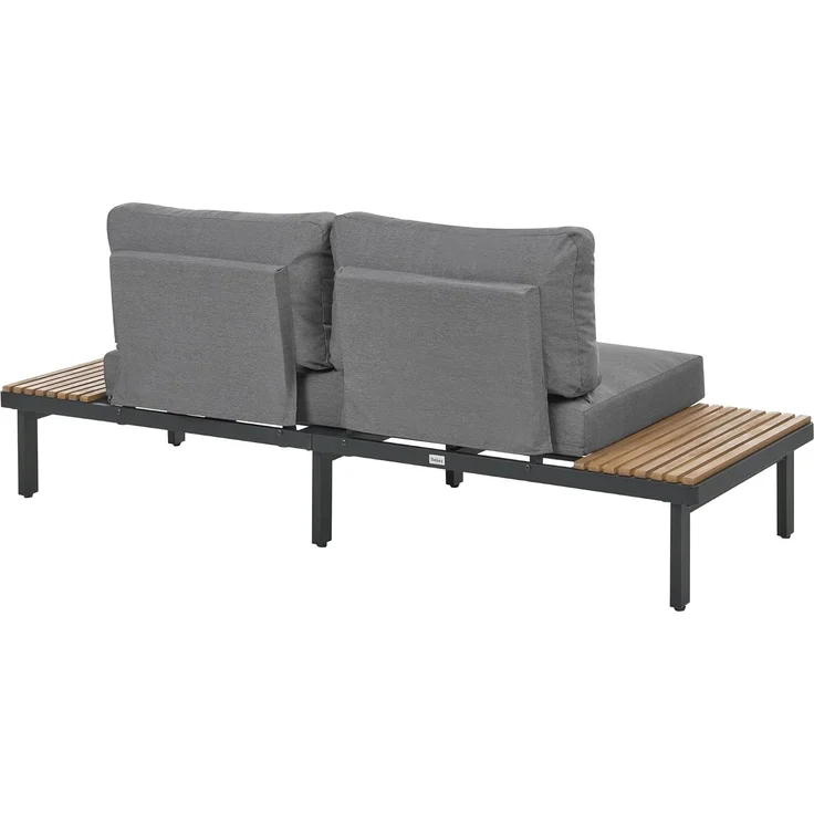 Gartensofa 2-Sitzer FIVIZZANO Akazienholz Dunkelgrau – Bild 5