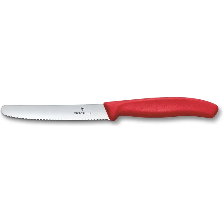Victorinox Swiss Classic, Frühstücksmesser, Brötchenmesser Set 6teilig, Scharfe Klinge, Wellenschliff, 11 cm, Rostfreier Stahl, Farbig – Bild 2