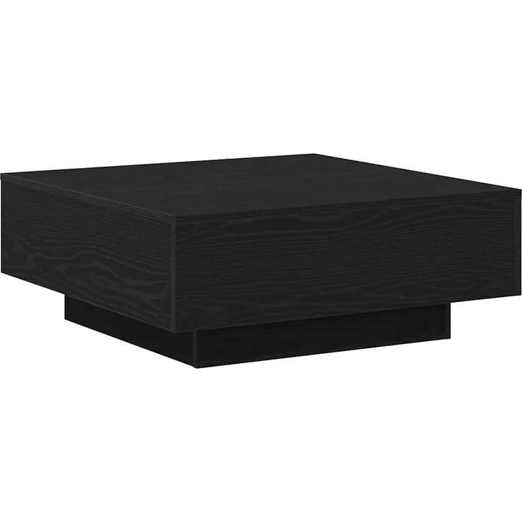 vidaXL Couchtisch Schwarz Eichen-Optik 80 x 80 x 31 cm 862999 – Bild 1