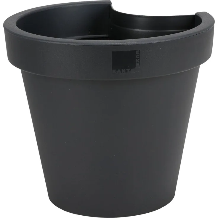 Regenrohr-Pflanztopf schwarz Blumentopf für Fallrohr Pflanzengefäß Gartendeko Pflanzenkorb Dachrinne