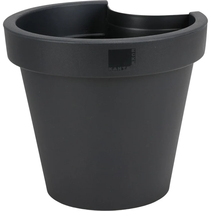 Regenrohr-Pflanztopf schwarz Blumentopf für Fallrohr Pflanzengefäß Gartendeko Pflanzenkorb Dachrinne – Bild 1