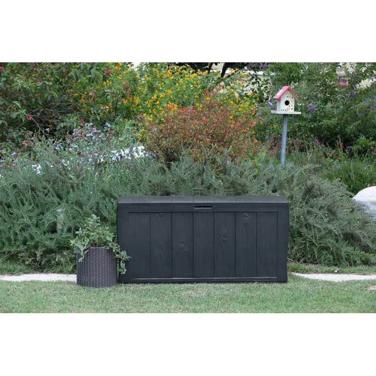 KETER Gartenbox Aufbewahrungssitz 270L Box – Bild 2