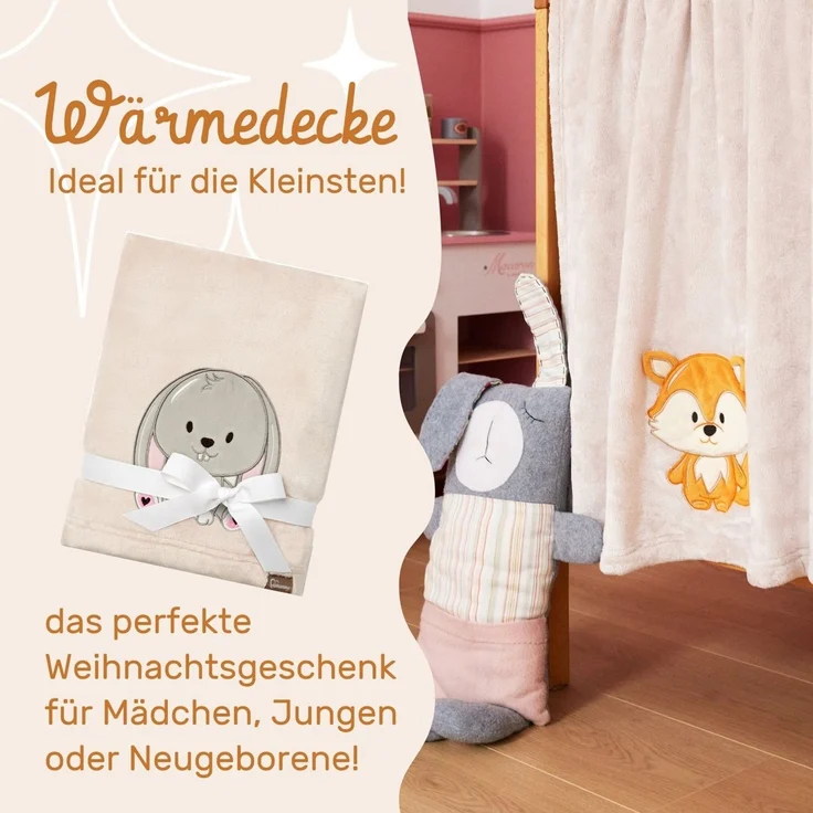 Wohndecke Warme Kuscheldecke Babydecke Blanket Baby Geschenk BE20-168, Be Mammy – Bild 2