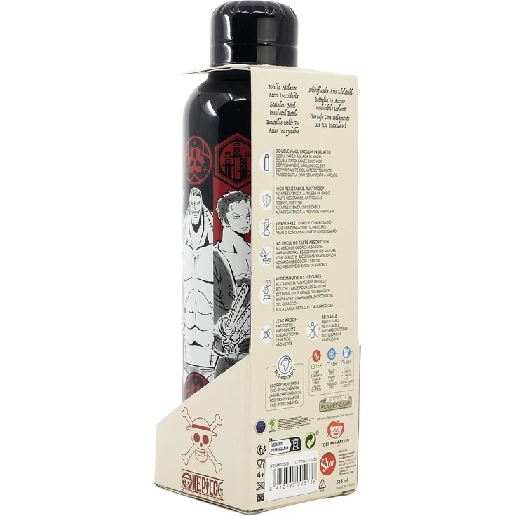 One Piece Isolierte Edelstahl Trinkflasche Thermotrinkflasche 515 ml – Bild 5