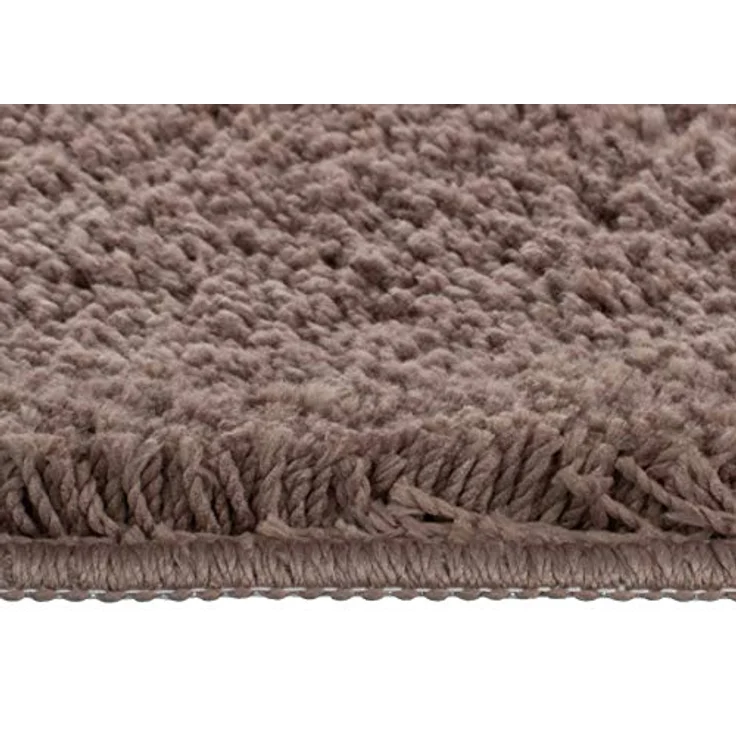 Brandsseller Herz Badematte 70x80 cm Badteppich Badvorleger Badezimmerteppich Duschvorleger Taupe – Bild 7