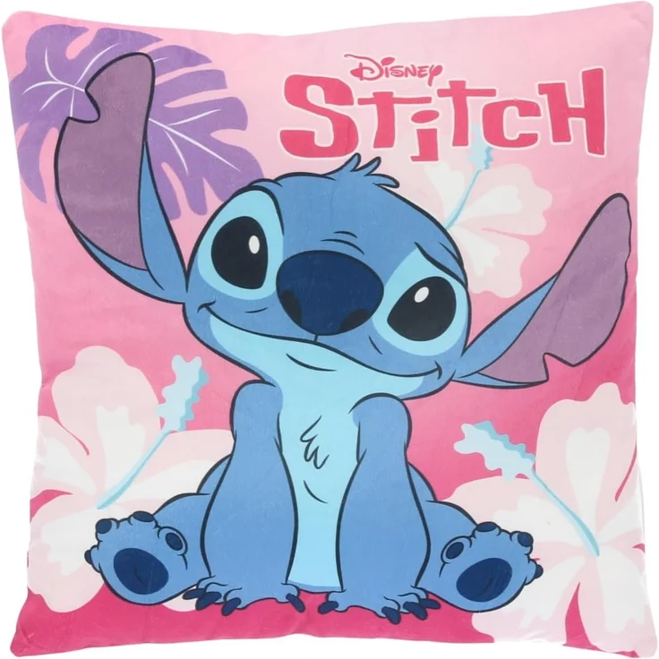 Lilo & Stitch Kissen Dekokissen Sofakissen – Gemütlichkeit und Style vereint, 38 x 38 cm Pink – Bild 2