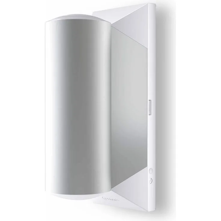 Osram LED Wandleuchte, Noxlite, weiss aussenenleuchte, zweiflammig, Bewegungsmelder, Daemmerungssensor, 9 Watt, warmweiss- 3000K