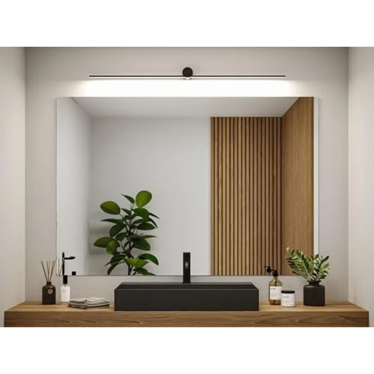 Paulmann 75413 LED Spiegelleuchte Sava 120cm 3000K Schwarz IP44 – Bild 6