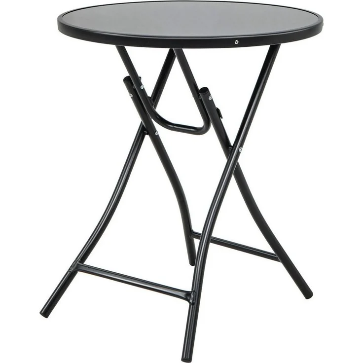 COSTWAY Gartentisch, klappbar, mit X-förmige Metallrahmen – Bild 5