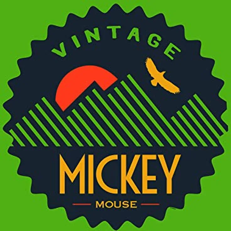 Komar Disney Wandbild Mickey Mouse Vintage, Kunstdruck auf Premium-Poster Fotopapier, 40x50cm, ohne Rahmen, für Kinderzimmer und Babyzimmer
