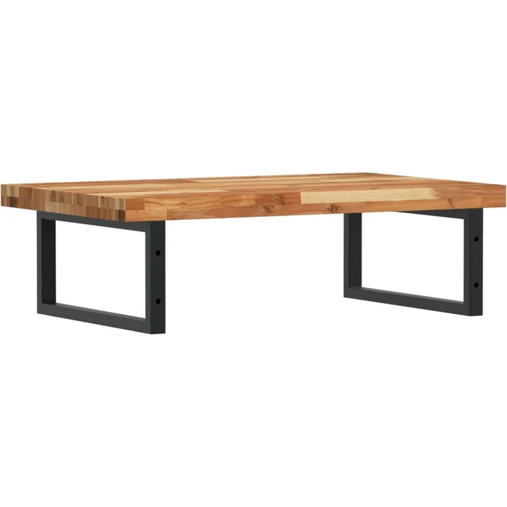 vidaXL Waschbeckenregal Wandmontage Stahl und Akazienholz 3302857 – Bild 6
