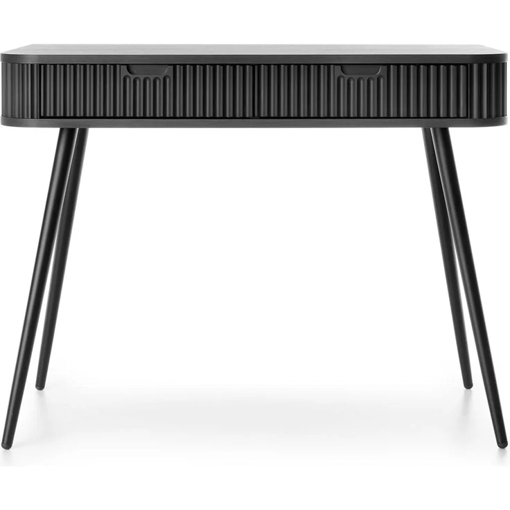 Selsey 'Zova' Schminktisch mit 2 Schubladen, schwarz, ca. 80 x 103 x 49 cm – Bild 1