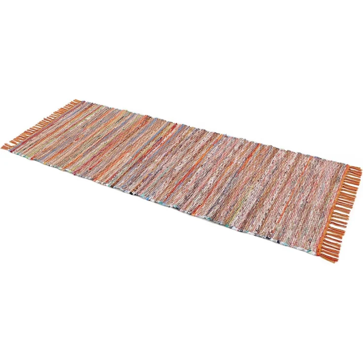 carpetfine Teppich Kelim Chindi, Wendeteppich, rechteckig, Höhe: 6 mm, handgewebt, Fleckerlteppich mit Fransen, auch vielen in Läufergrößen – Bild 2