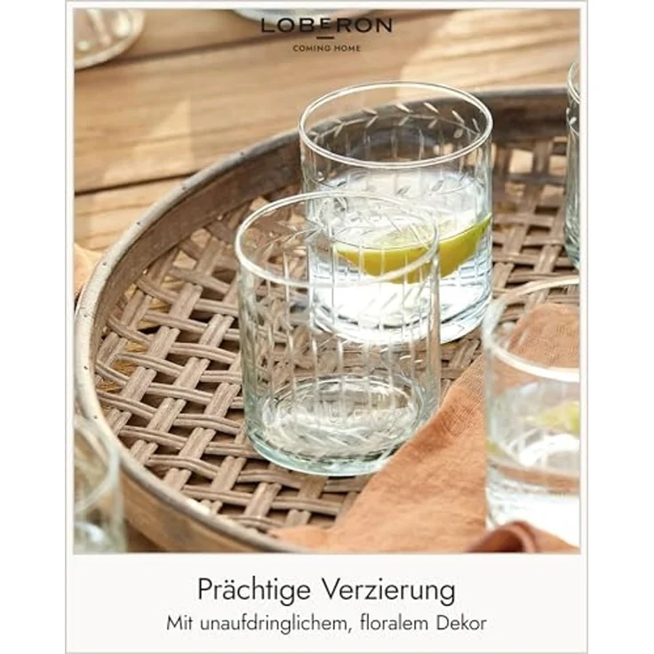 Mirabeau Glas Glas 6er Set Padiès klar, Glas – Bild 4