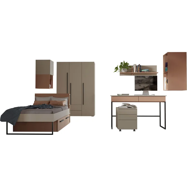 Mirjan24 Jugendzimmer-Set Latkop I (Farbe: Cashmere / Alpaca) – Bild 1