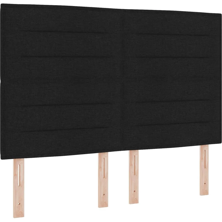vidaXL LED-Speicherbett mit Matratze Schwarz 160x200 cm Stoff 3459893 – Bild 3