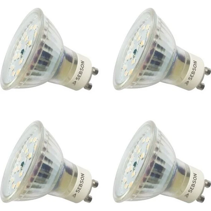 SEBSON LED-Leuchtmittel GU10 LED Lampe 5W dimmbar 350lm 3000K 230V Leuchtmittel - 4er Pack, GU10, 4 St, Warmweiß, Einbaustrahler 230V, Dimmbar – Bild 4