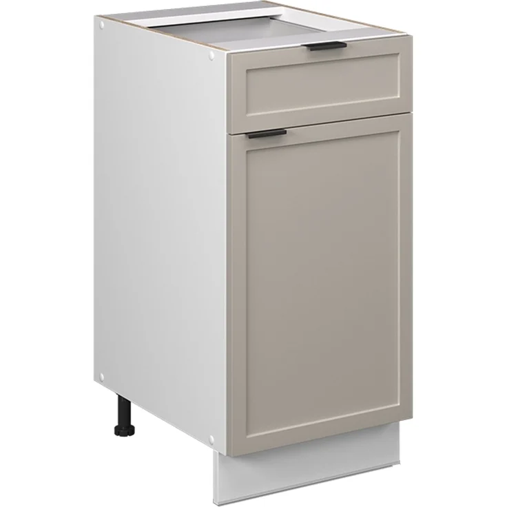 Unterschrank für Spüle/Kochfeld Fame-Line GrauBeige 40 cm ohne Arbeitsplatte Vicco – Bild 1