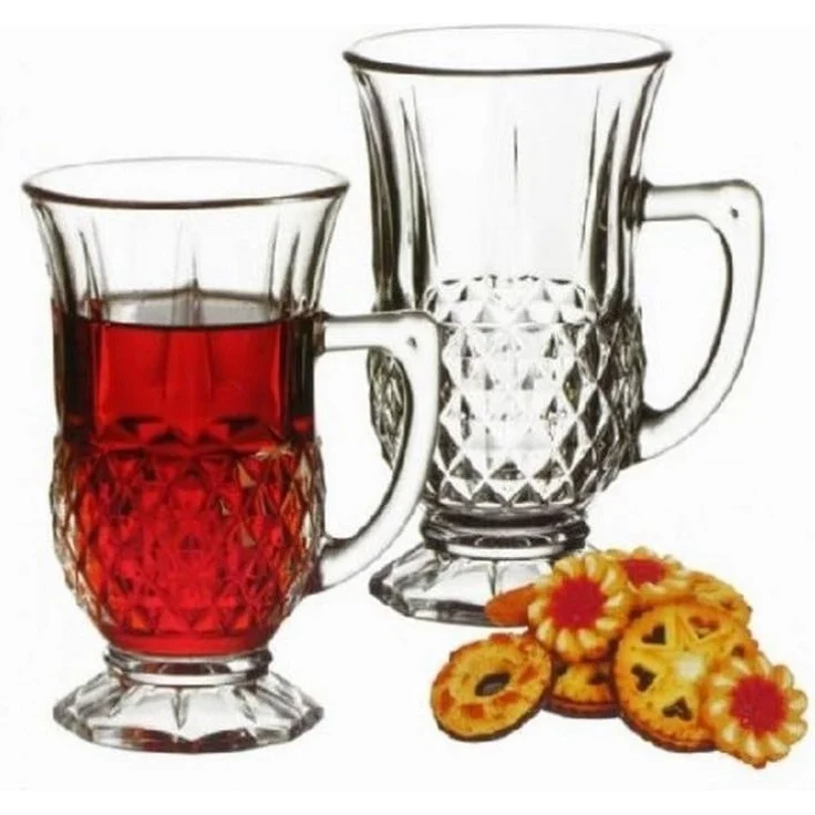 Pasabahce Auflaufform Pasabahce Istanbul Teeglas mit Henkel 6er Set, Glas – Bild 3