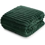 Wohndecke SOFT Design91 Streifen Steppung Gestreifte Decke Gesteppte Sofadecke 220x200 cm grün