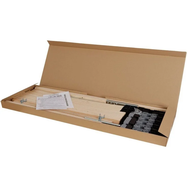 Ergonomisches Lattenrost 70x200, 7-Zonen Lattenrahmen Buche, 28 Federleisten, Kopfteil verstellbar, bis 150 kg, Made in Germany – Bild 5