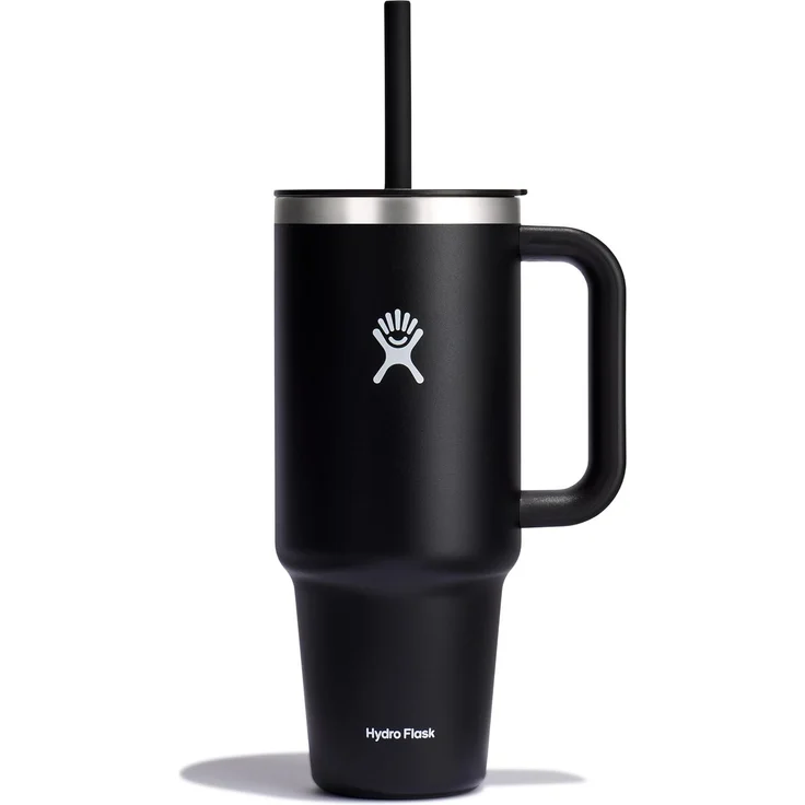 Hydro Flask Thermobecher All Around Travel Tumbler in den Größen 24 oz/ 32 oz / 40 oz, 1-tlg, Edelstahl, Thermo Cup mit Strohhalm – Bild 1