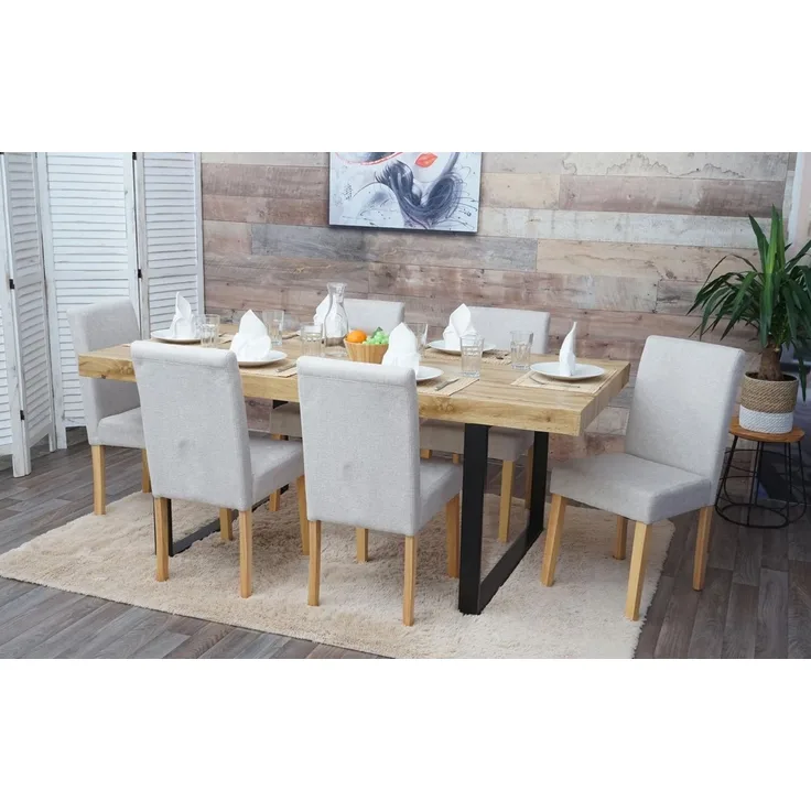 PROREGAL® Esszimmerstuhl Esszimmerstuhl klassisch und zeitlos HxBxT 90x43x56cm Material, Farbe (4 St), Mit hochwertigem Bezug, erhältlich in vielen Ausführungen