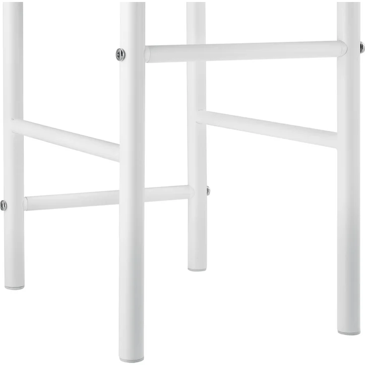 Herrendiener Stuhl Anaheim 107x45x45cm Kleiderbügel + Hosenhalter Weiß en. casa – Bild 5