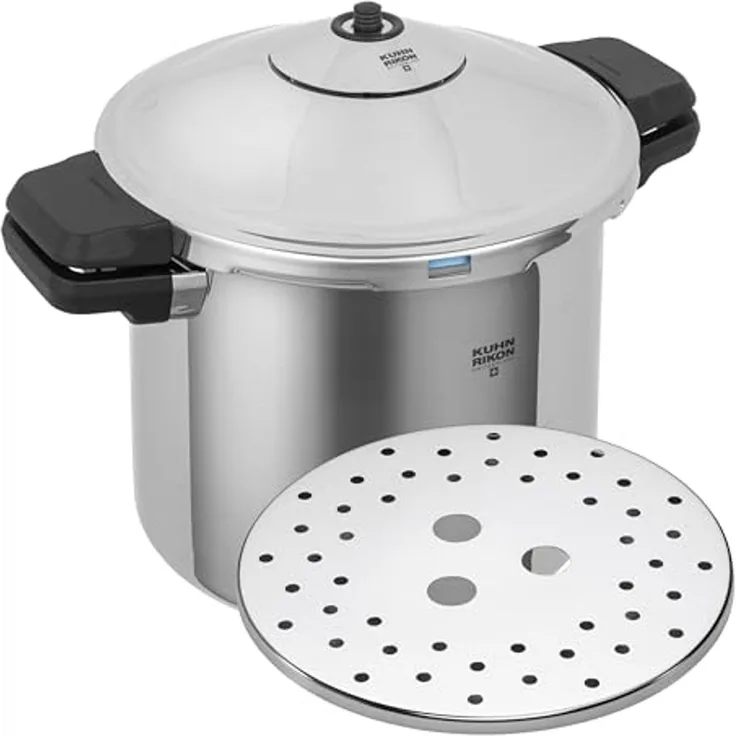 Kuhn Rikon Duromatic Inox Schnellkochtopf 24 cm 8,0 l mit Seitengriff