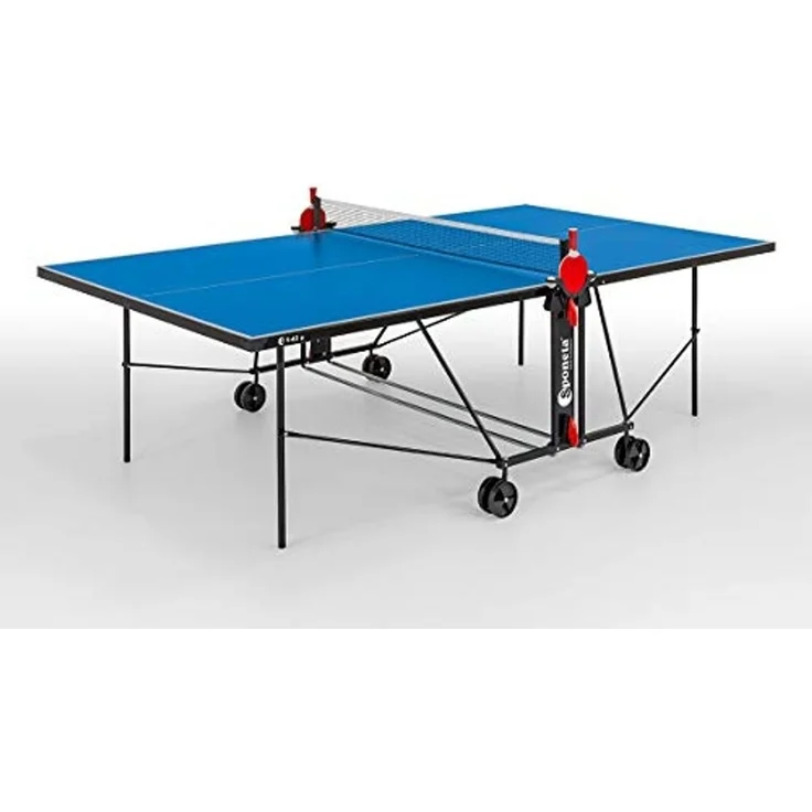 SPONETA 'S 1-43 e' Tischtennisplatte, wetterfest, klappbar, blau, 152,5 x 274 x 76 cm – Bild 1