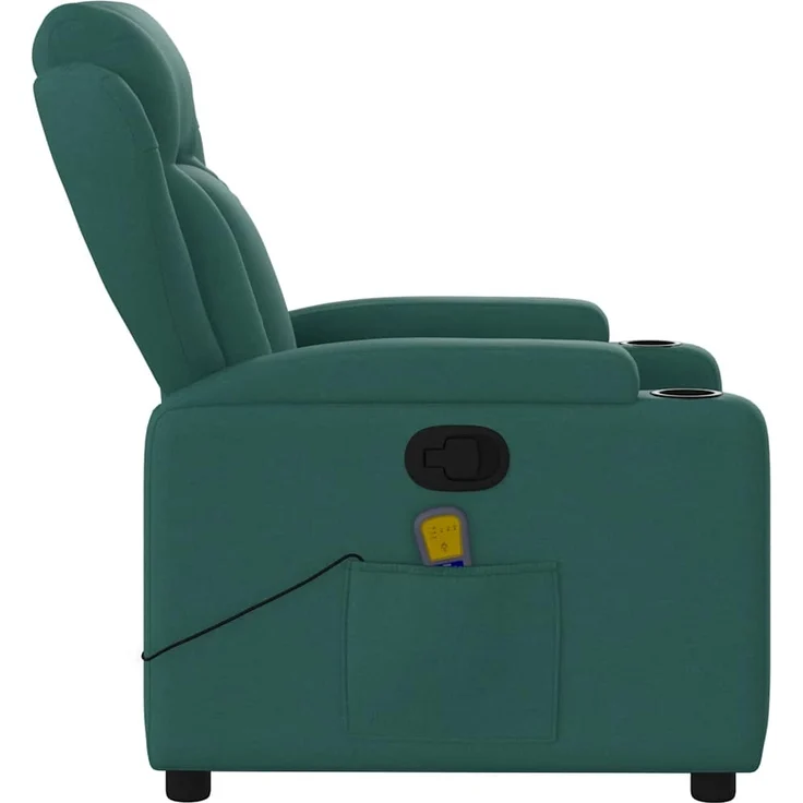 vidaXL Massage-Relaxsessel, dunkelgrüner Stoff 3206003 – Bild 7