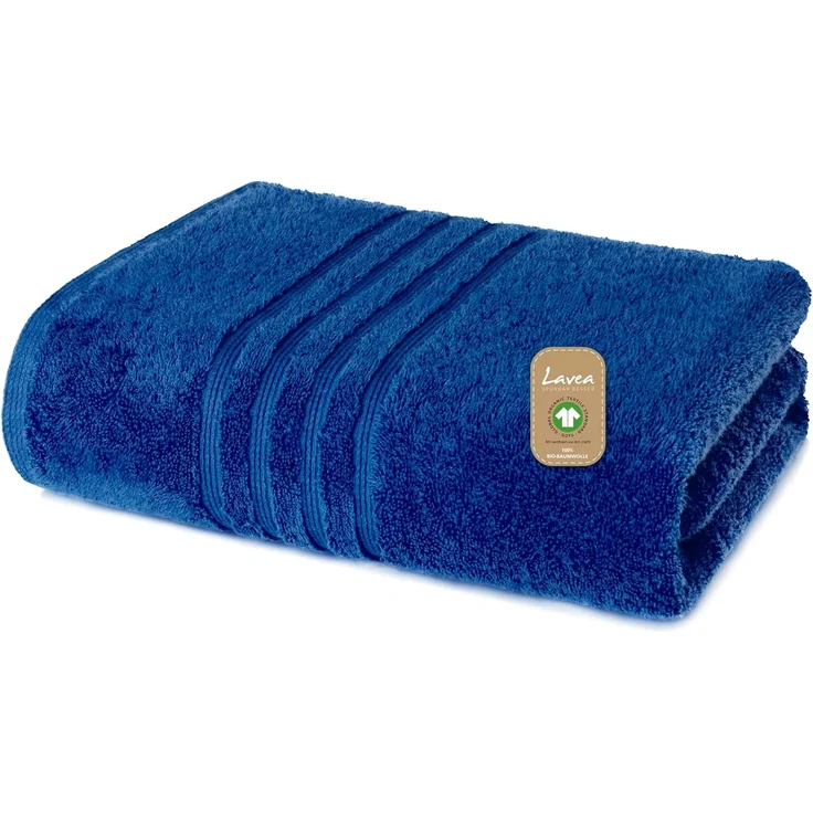 Lavea Badetuch Bali Duschtuch 100x150 cm Duschtuch 70x140 cm, Weiches Bio-Baumwollfrottee (1-St), Handtuch, GOTS-zertifiziert, extra saugstark mit 500g/m² – Bild 1