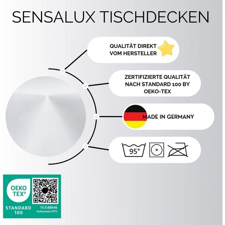 Sensalux Tischdecke Tischdecke aus stoffähnlichem Vlies, Öko-Tex 100 – Bild 3