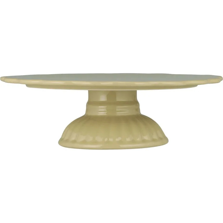 Tortenplatte Kuchenplatte Fuß Mynte Keramik Wheat Straw Ib Laursen 2079-47