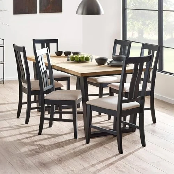 Julian Bowen Set mit 2 Hilton-Esszimmerstühlen – Bild 6