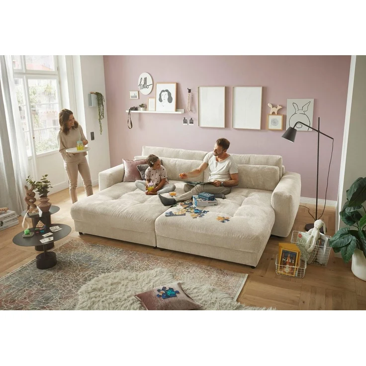 XXL Loveseat Barura - Dein neuer Lieblingsplatz in Cord-Stoff – Bild 3