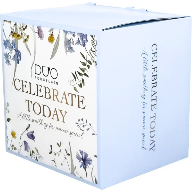 DUO Becher MELODY mit Fuß, 500 ml, inkl. Deckel und Teesieb, New Bone China Porzellan – Bild 5