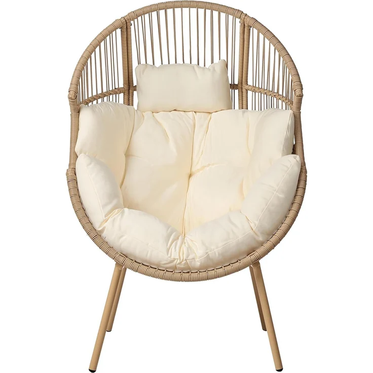 Gartenstuhl MURANO mit Fußstütze Natürlich – Bild 5