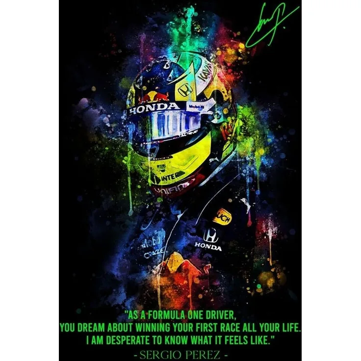 Poster Formel 1 Rennfahrer Legenden Sprüche · Deko Print ohne Rahmen - H / 60x90 cm